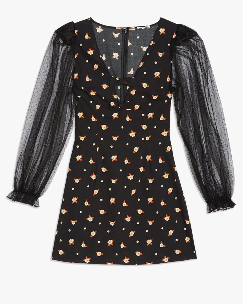 Sadie Dress | Black Floral