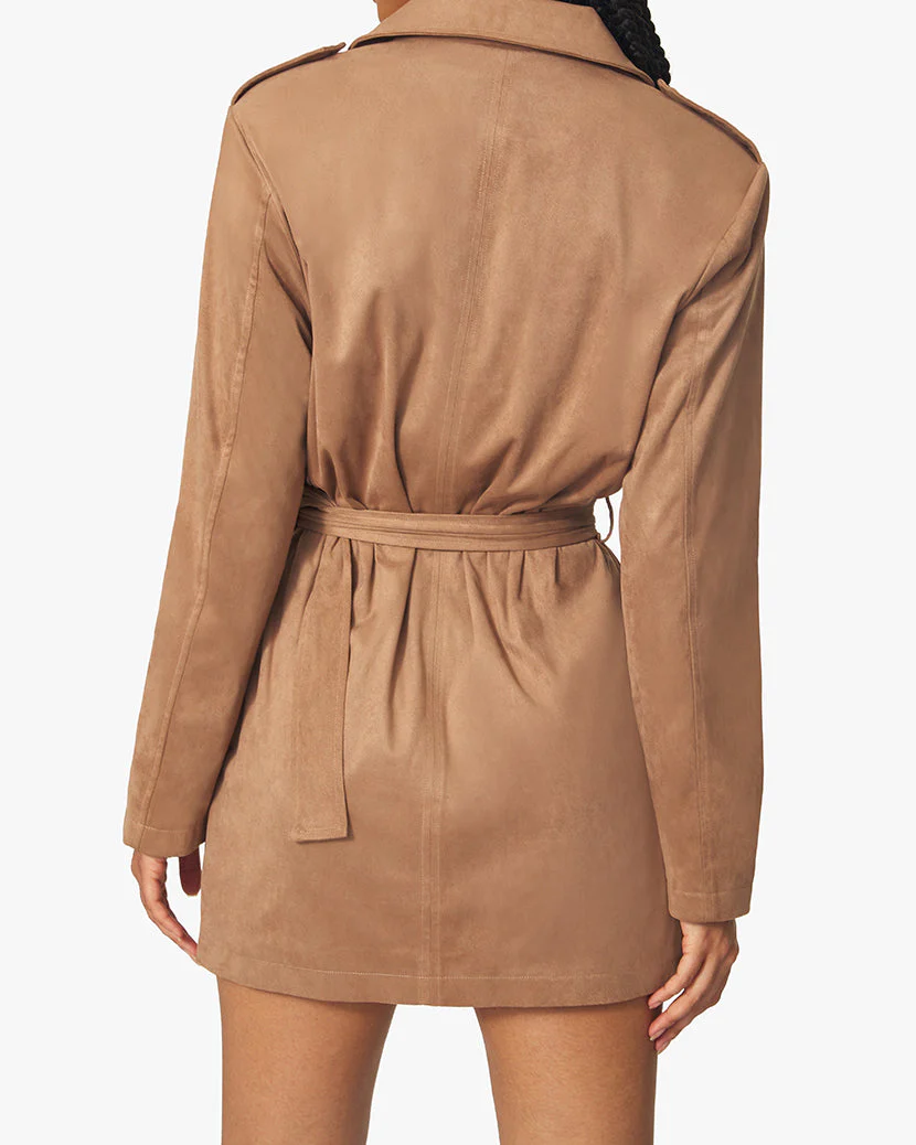 Safari Faux Suede Tunic | Latte - Image 5