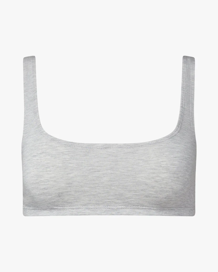 Scoop Bra | Heather Grey (V1) - Image 2