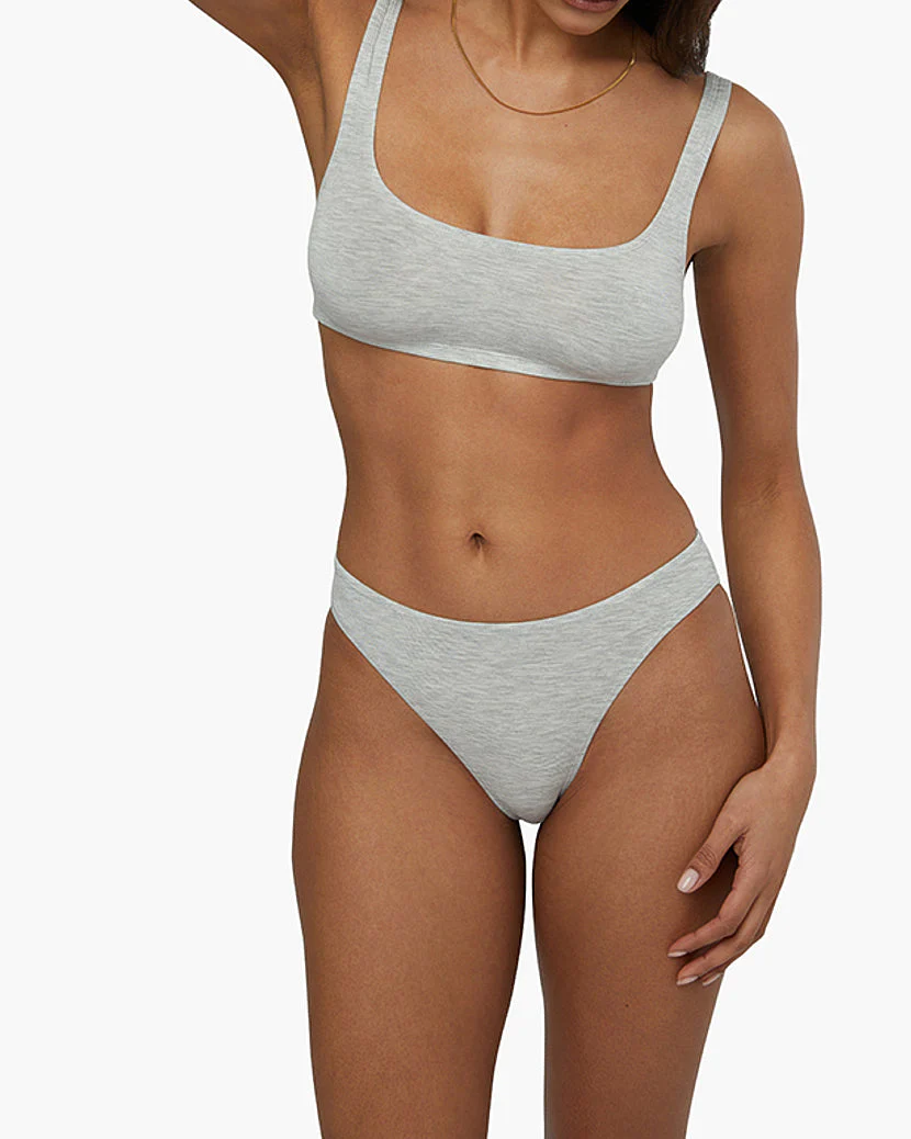 Scoop Bra | Heather Grey (V2)