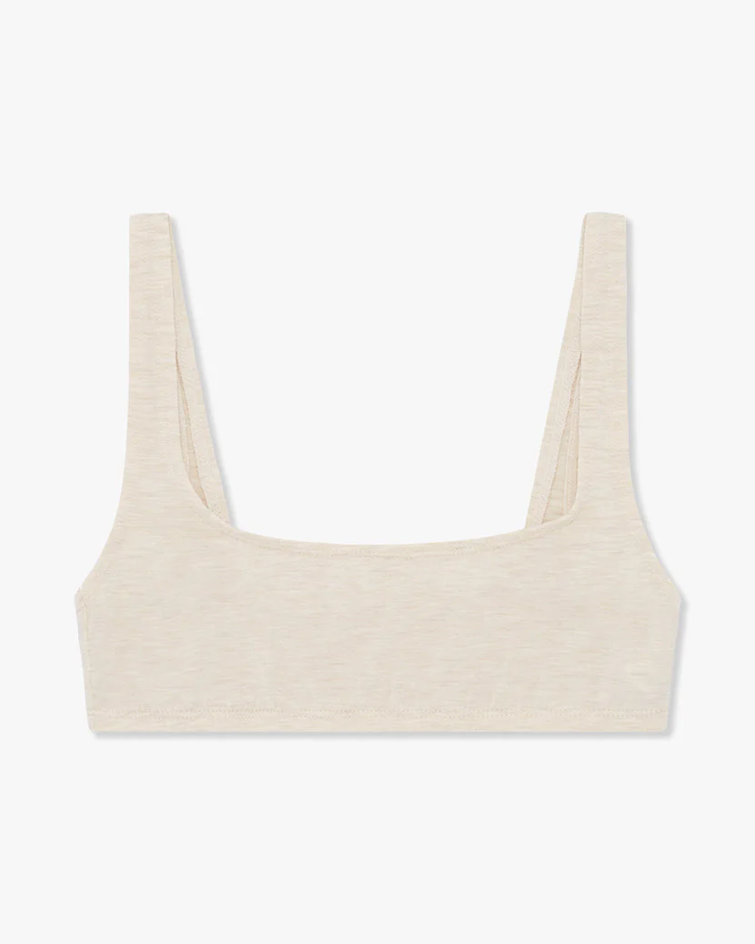 Scoop Jersey Bra | Oat Heather - Image 2