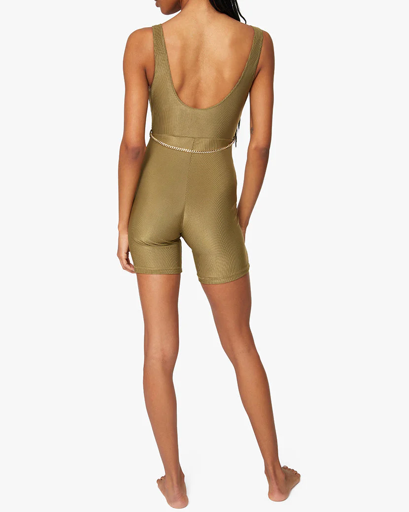 Scoop Rib Bodysuit | Green - Image 4