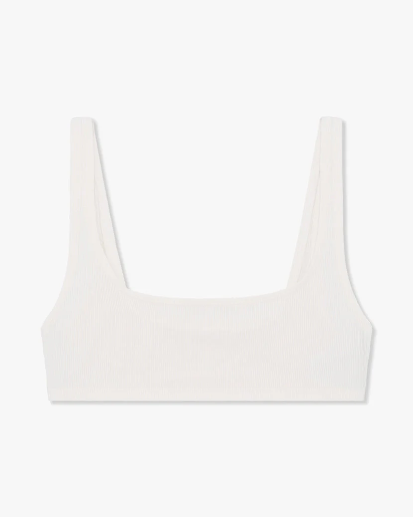 Scoop Rib Bra | Ivory (V2) - Image 2
