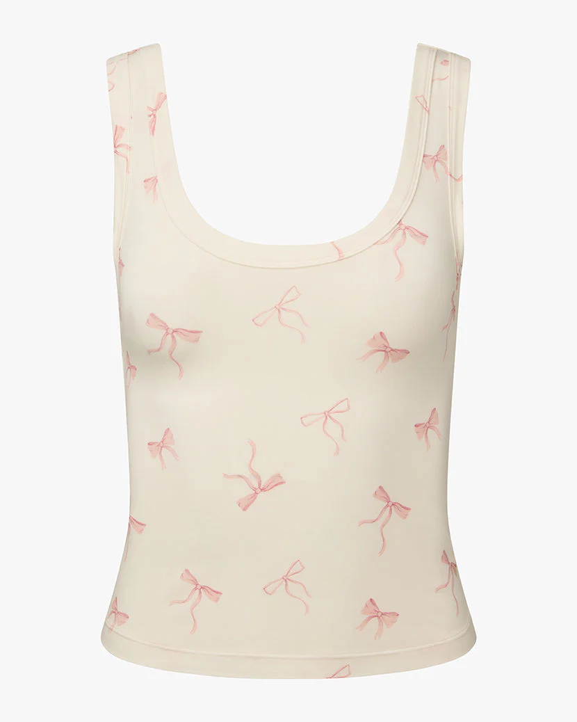 Scoop Tank | Ivory x Pink (V1) - Image 2
