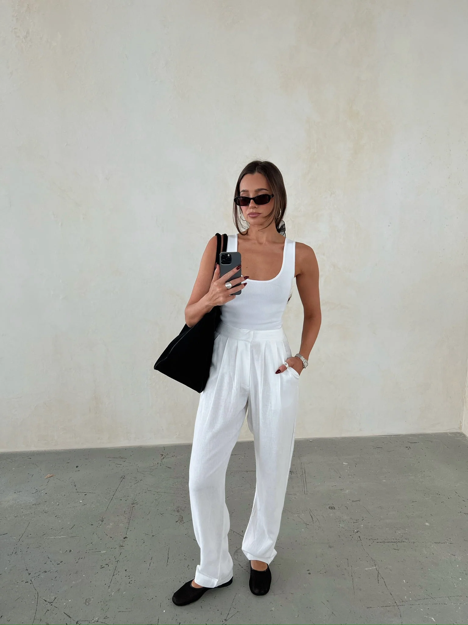 Scoop Top | White - Image 3