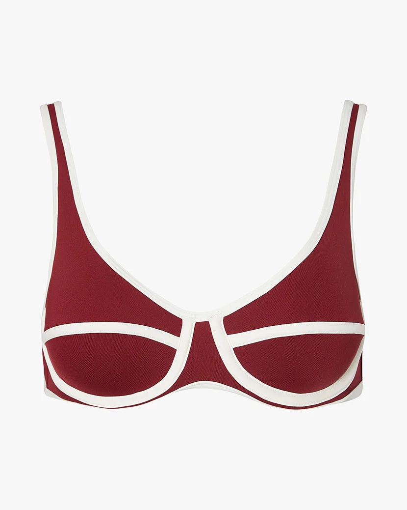 Scoop Underwire Top | Oxblood x Off-White - Image 3