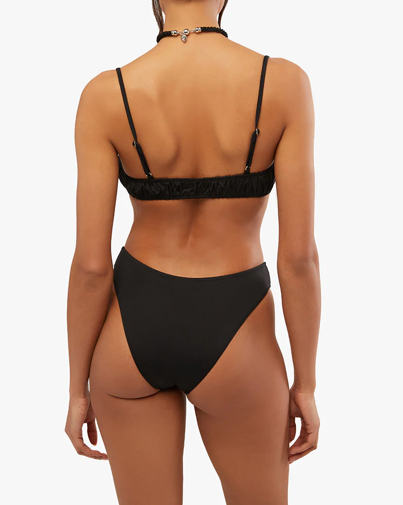 Scrunchie Bikini Top | Black (V2) - Image 5