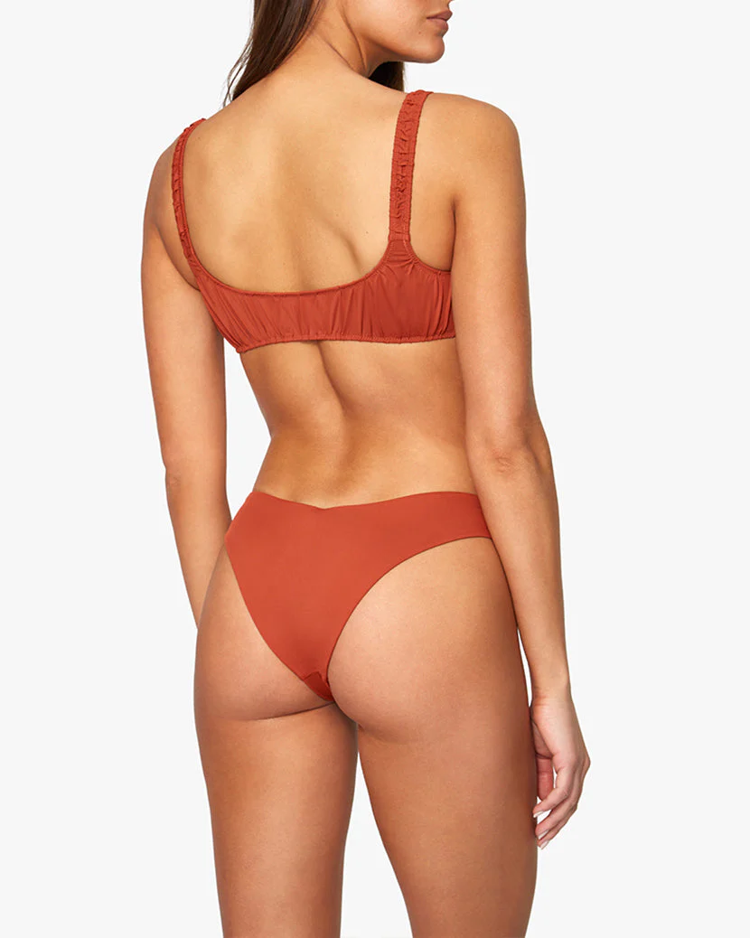 Scrunchie Bikini Top | Rust - Image 4