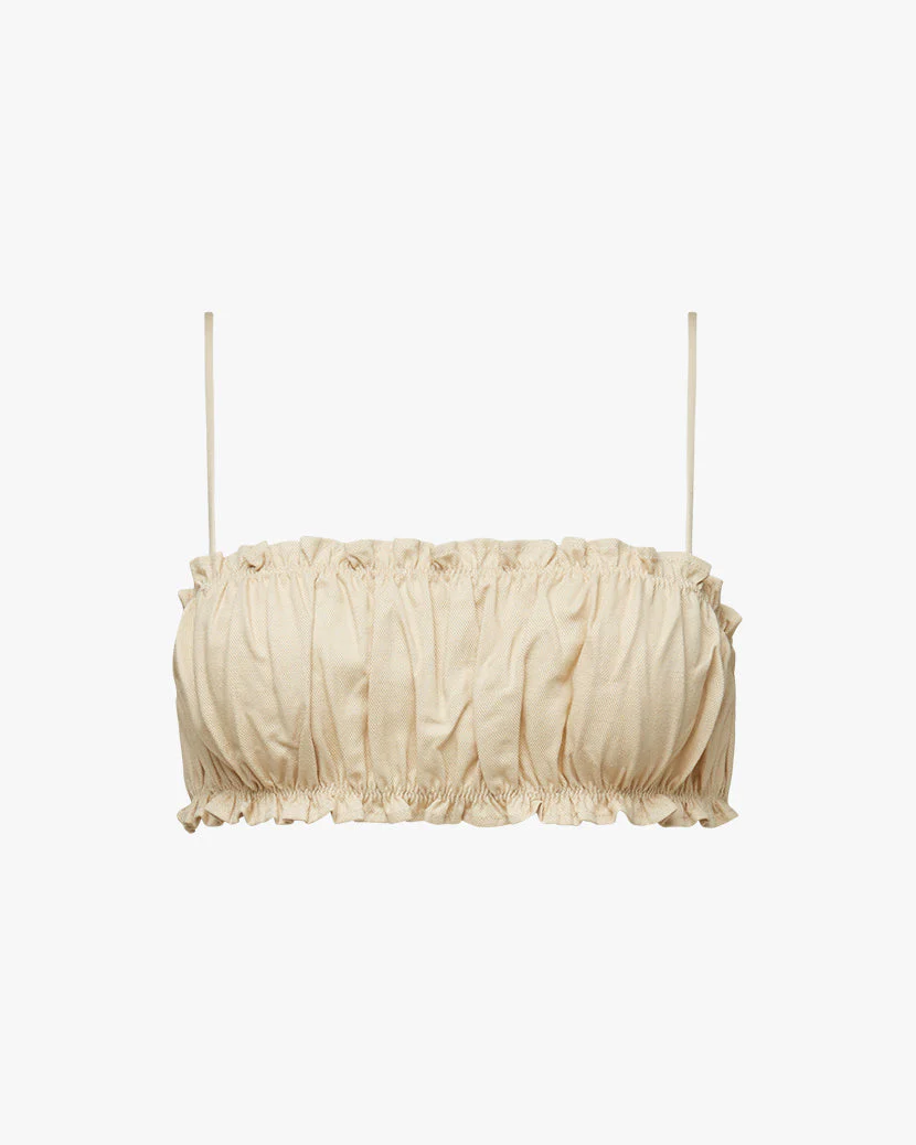 Scrunchie Bra Top | Wheat - Image 2