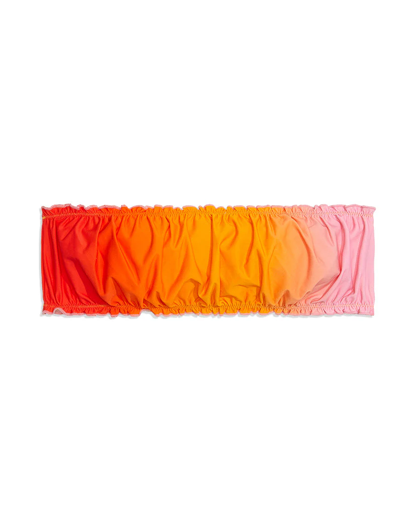 Scrunchie Gradient Bandeau Bikini Top | Baby Pink - Image 3