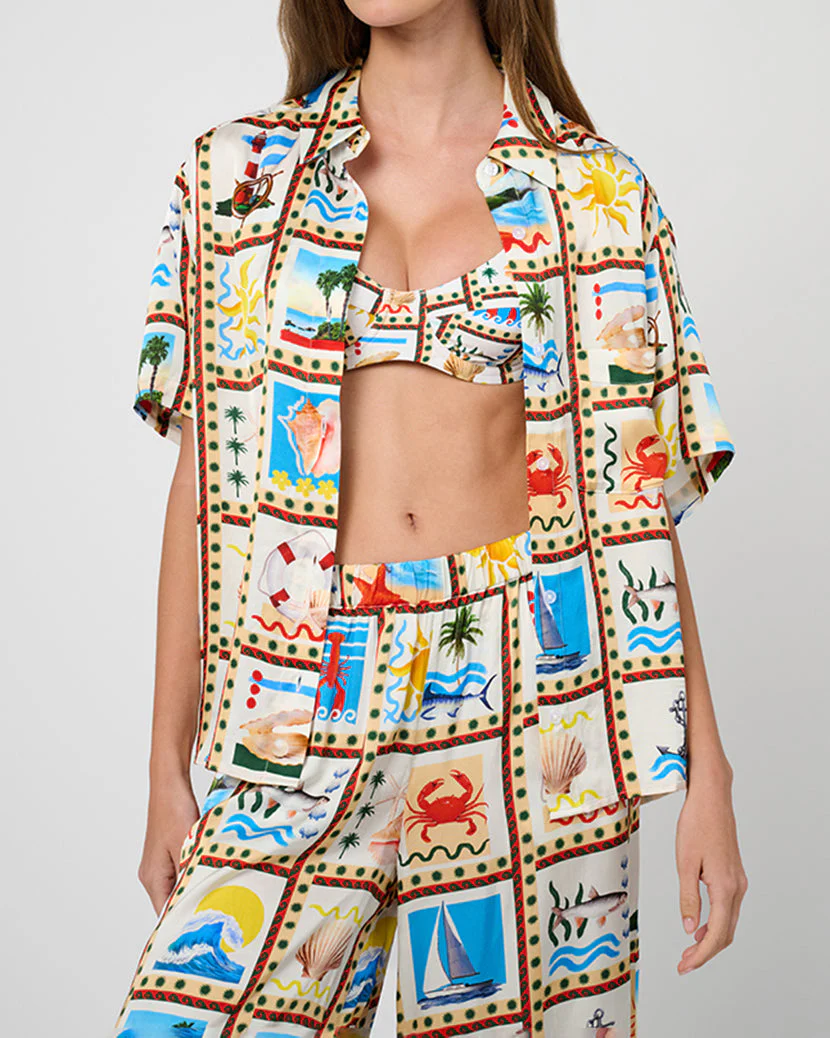 Short Sleeve Dad Shirt | Off White - Image 5