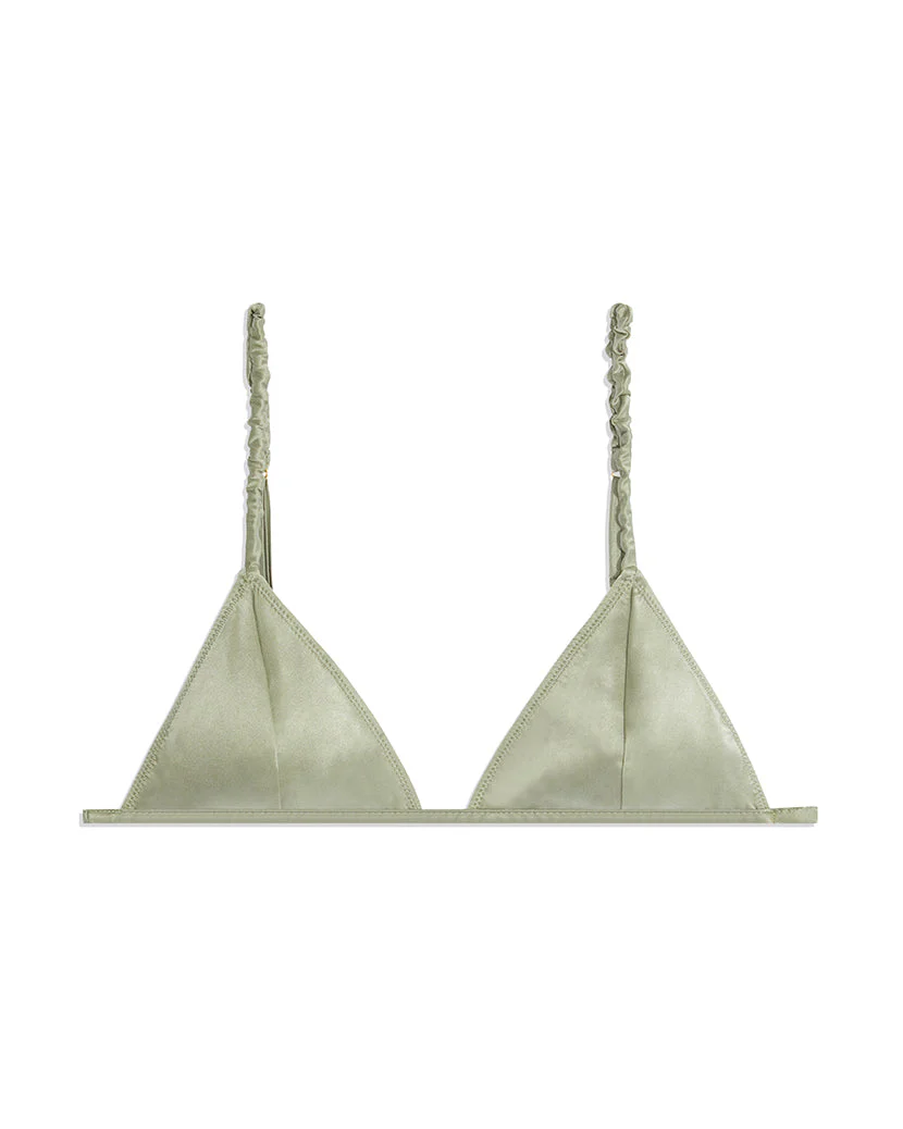 Silk Scrunchie Bralette | Tea - Image 2