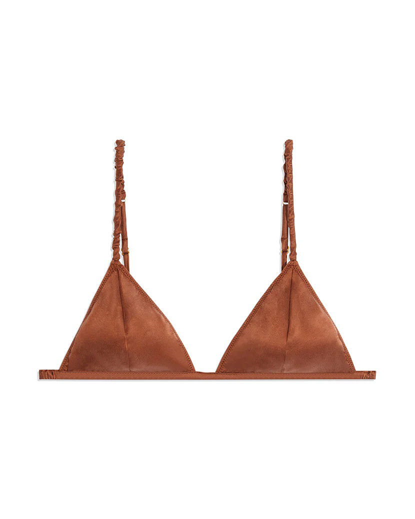 Silk Scrunchie Bralette | Tortoise Shell - Image 2