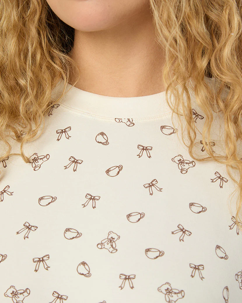 Sleep Tee | Ivory x Chestnut - Image 5