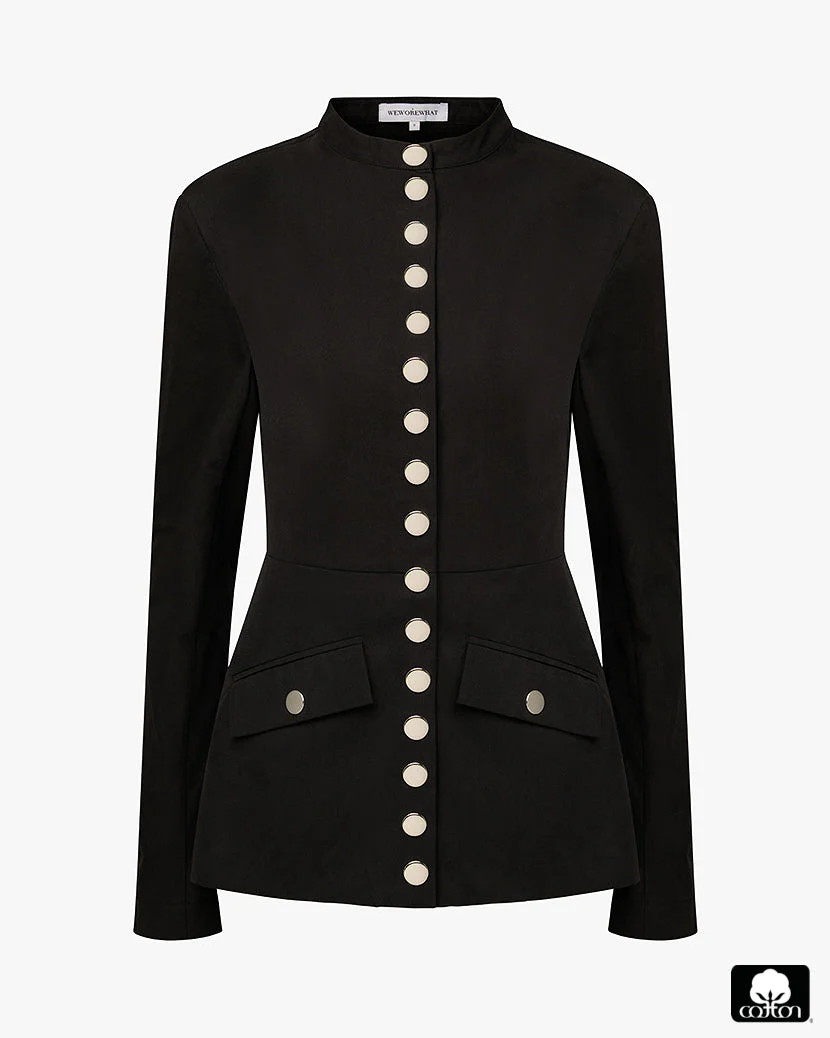 Slim Fit Blazer | Black - Image 2