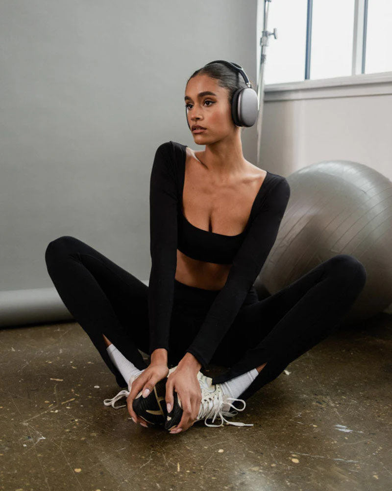 Slit Front Legging | Black - Image 4