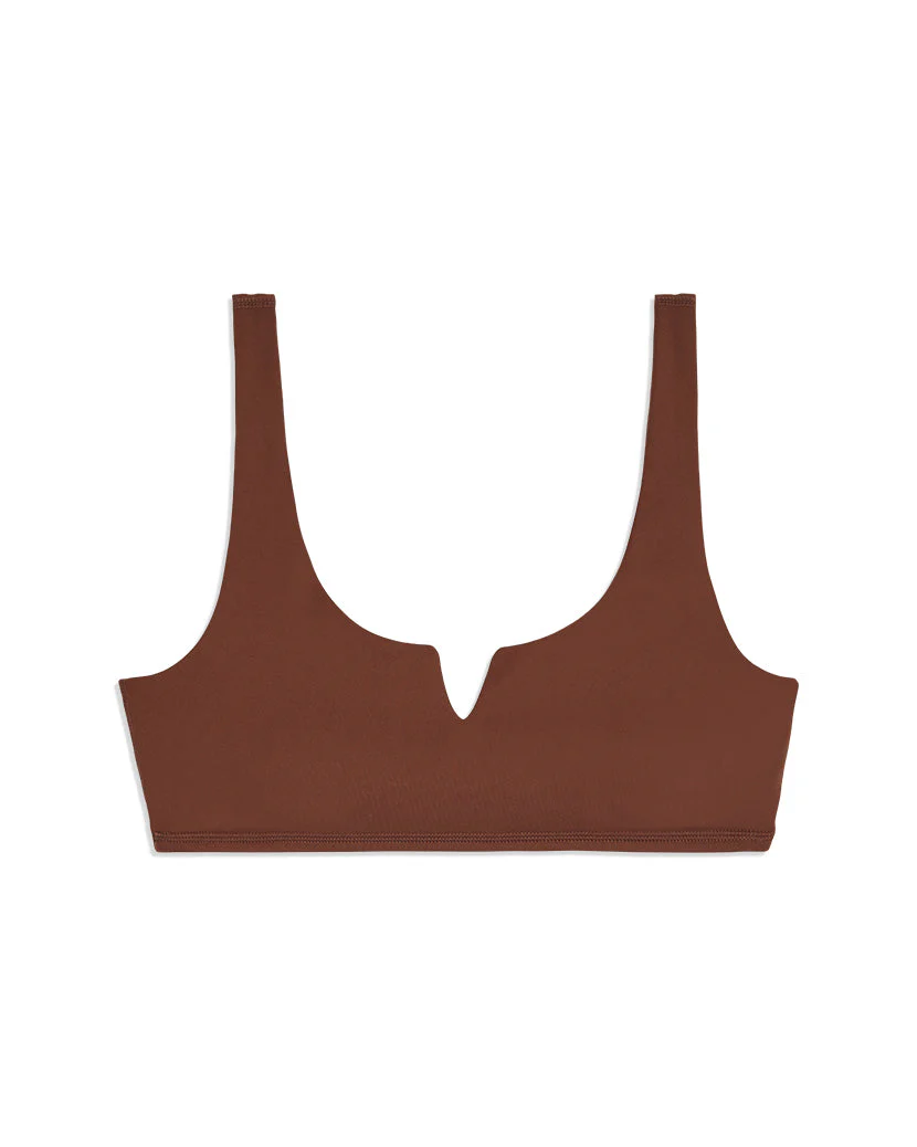 Slit Scoop Bra Top | Cappuccino - Image 2