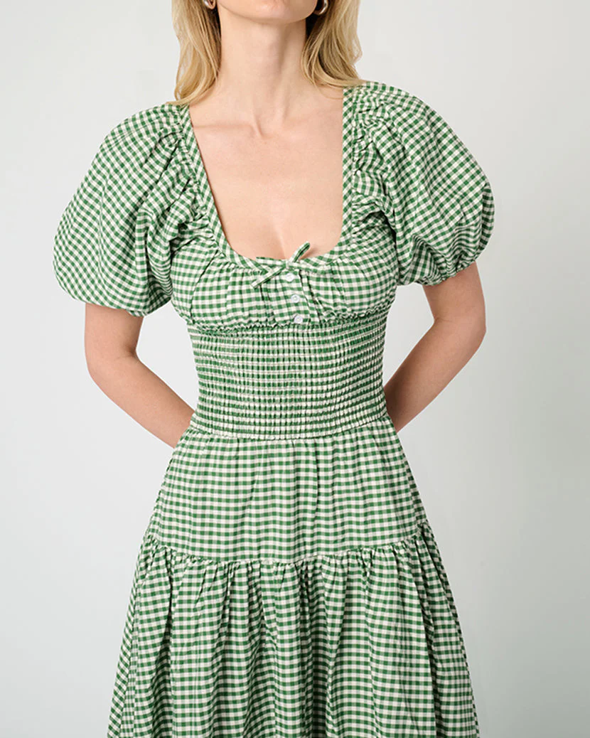 Smocked Waist Midi Dress | Fern - Image 3
