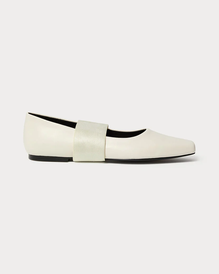Strap Ballet Flat | Ivory - Image 5
