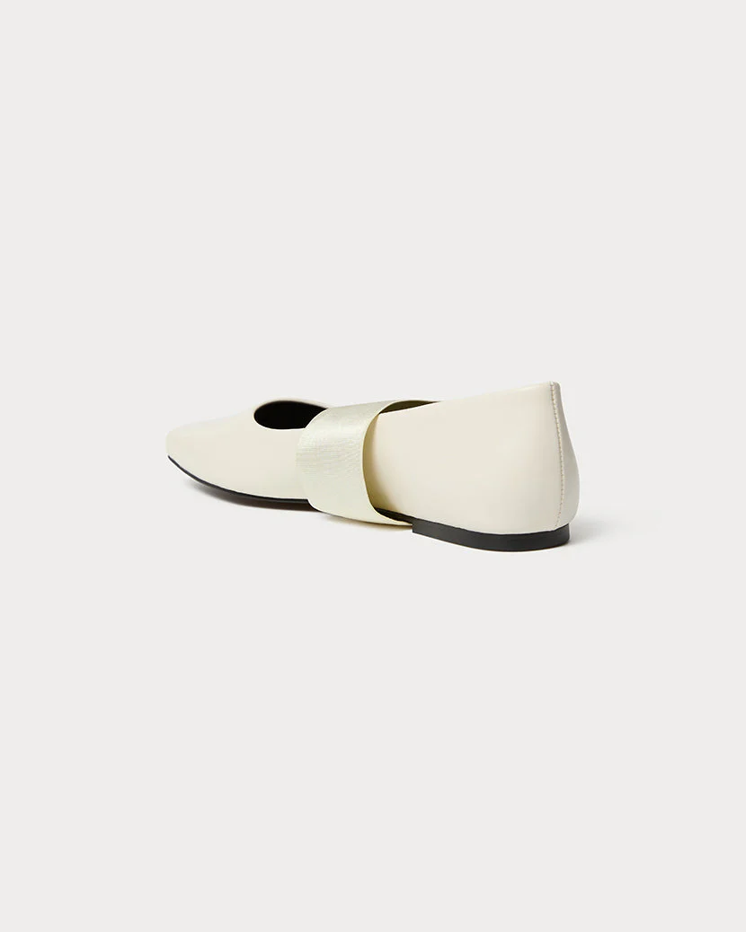 Strap Ballet Flat | Ivory - Image 6