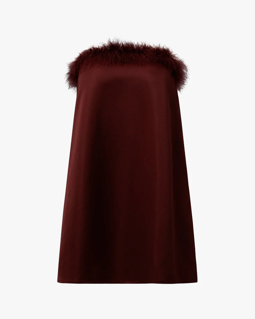 Strapless Mini Dress | Brown - Image 3