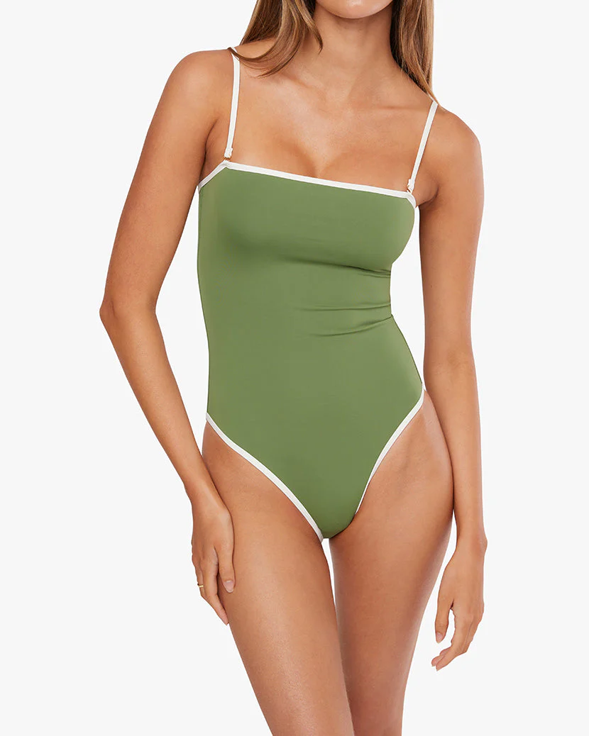 Strapless One Piece | Court Green x Off White