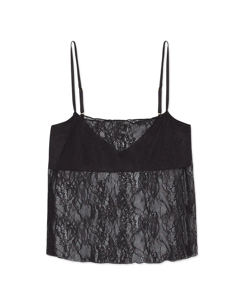 Stretch Lace Cami | Black - Image 2