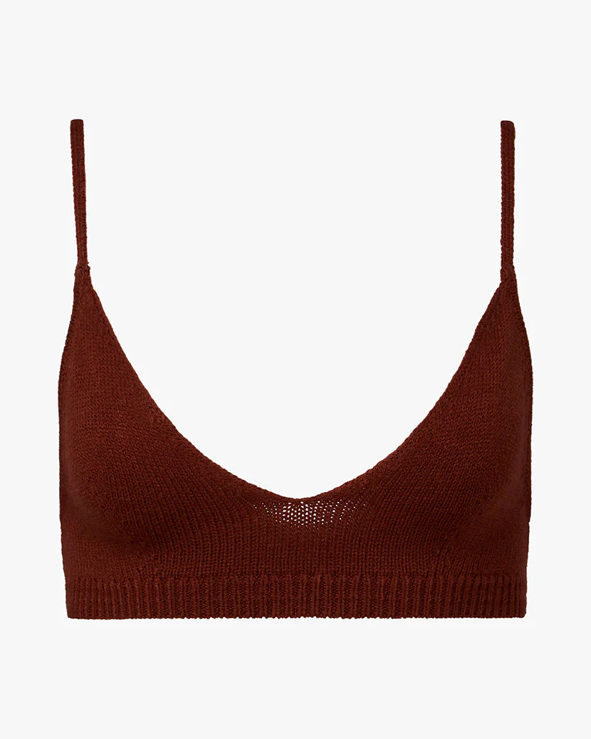 Sweater Bra Top | Chestnut - Image 2