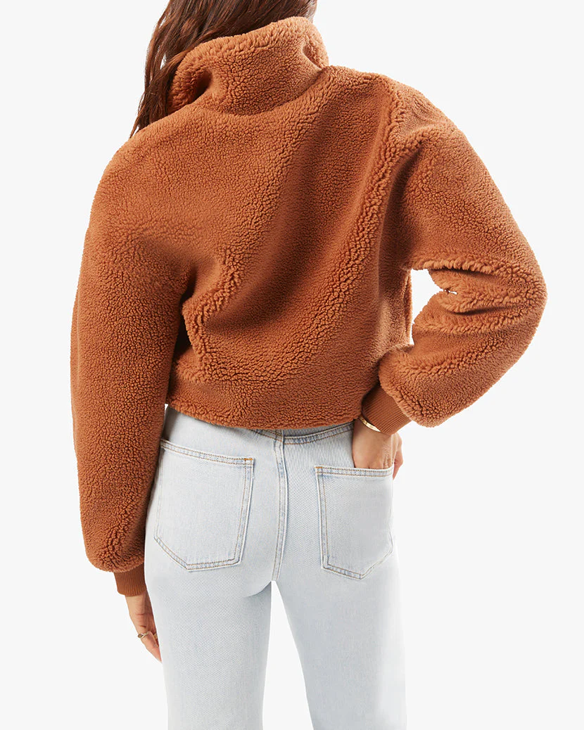 Teddy Sherpa Bomber Jacket | Copper - Image 3