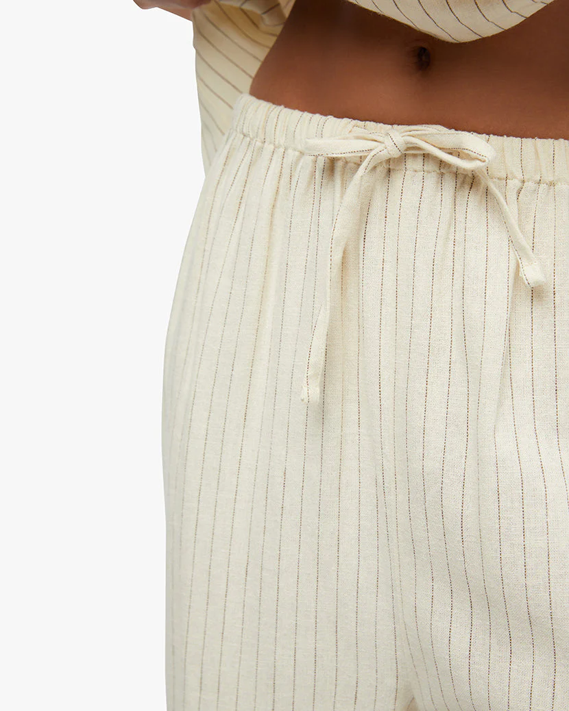 Tie Waist Pant | Antique White (V1) - Image 4