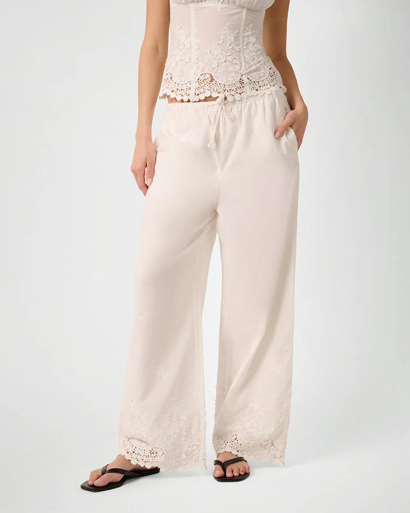 Tie Waist Pant | Ivory