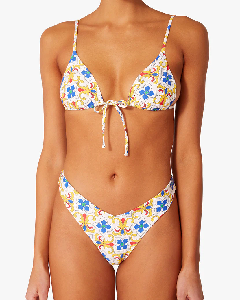 Triangle Bikini Top | Pearl Multi Tile - Image 3