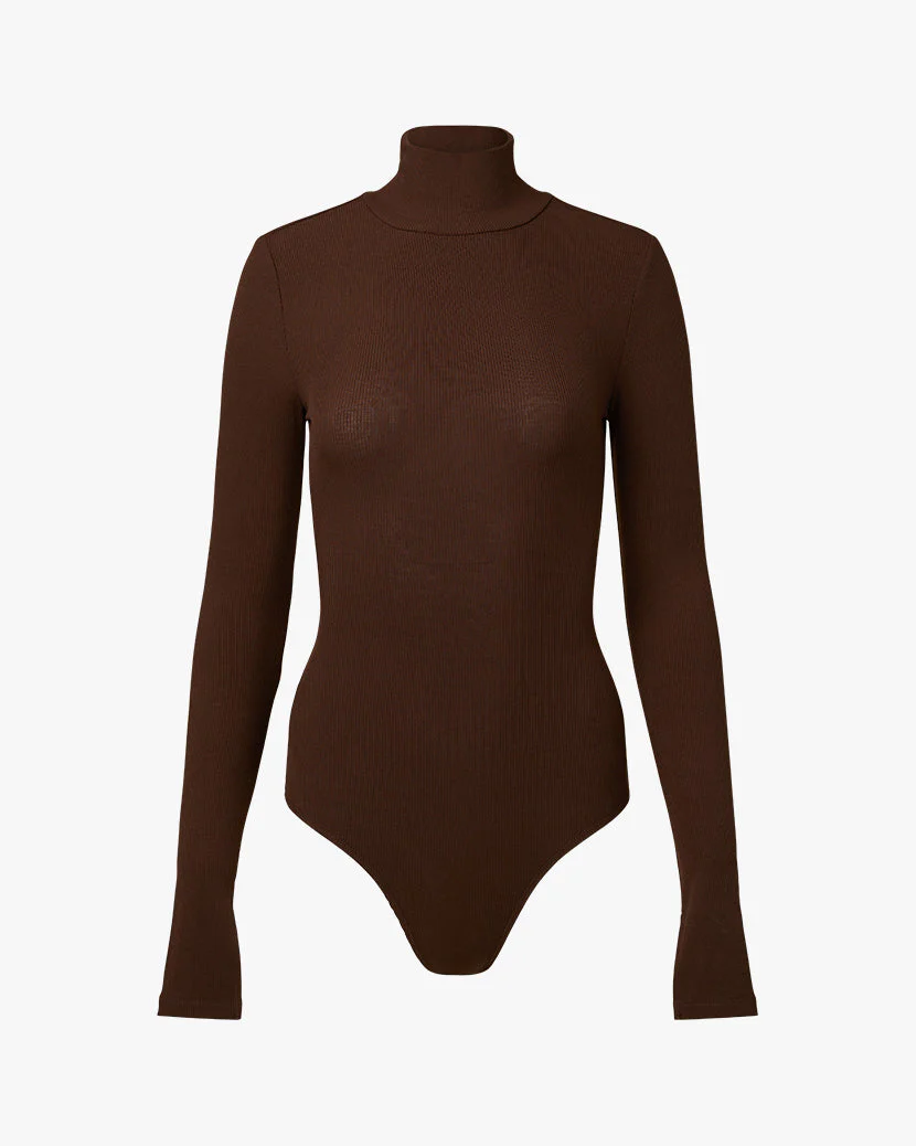Turtle Neck Bodysuit | Umber - Image 2