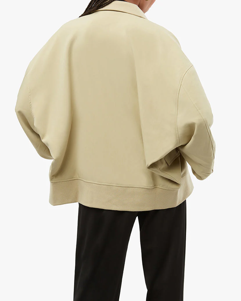 Twill Bomber Jacket | Oat - Image 5