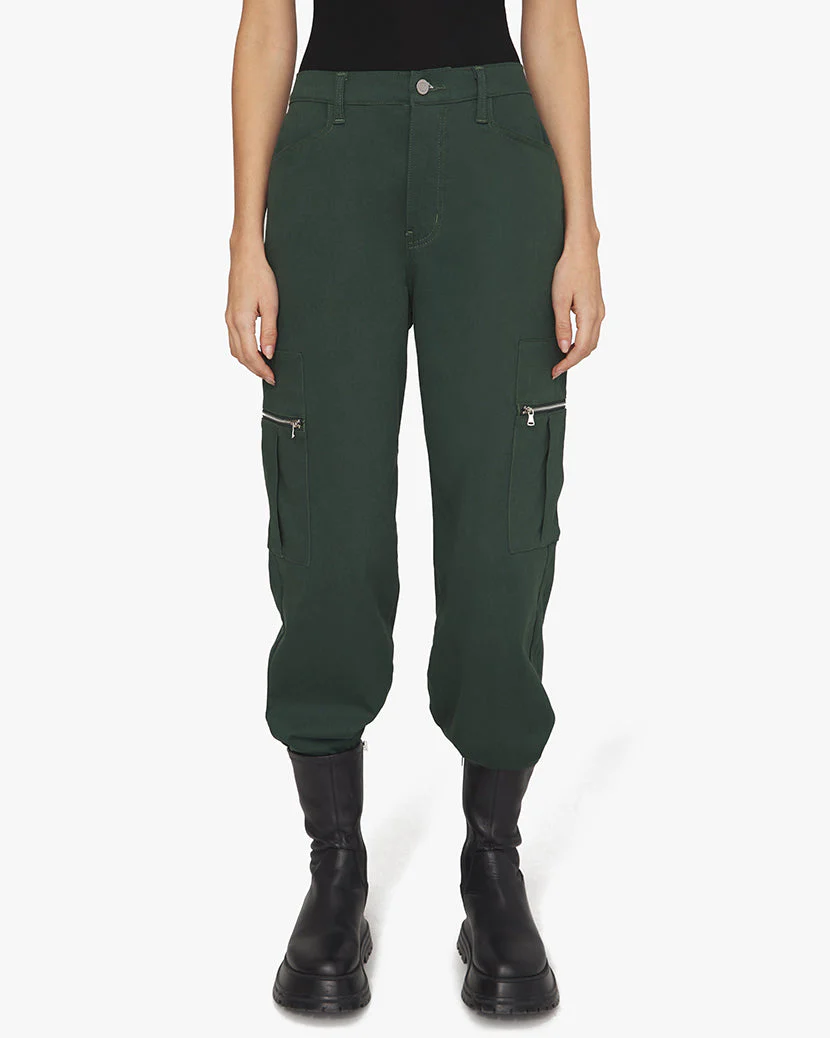 Utility Sateen Straight Jean | Emerald - Image 4