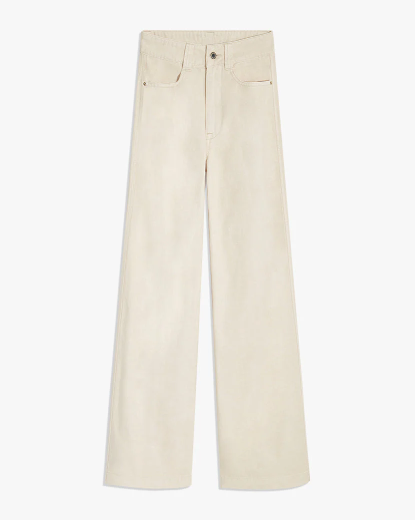 Utility Straight Stretch Denim Jean | Unbleached
