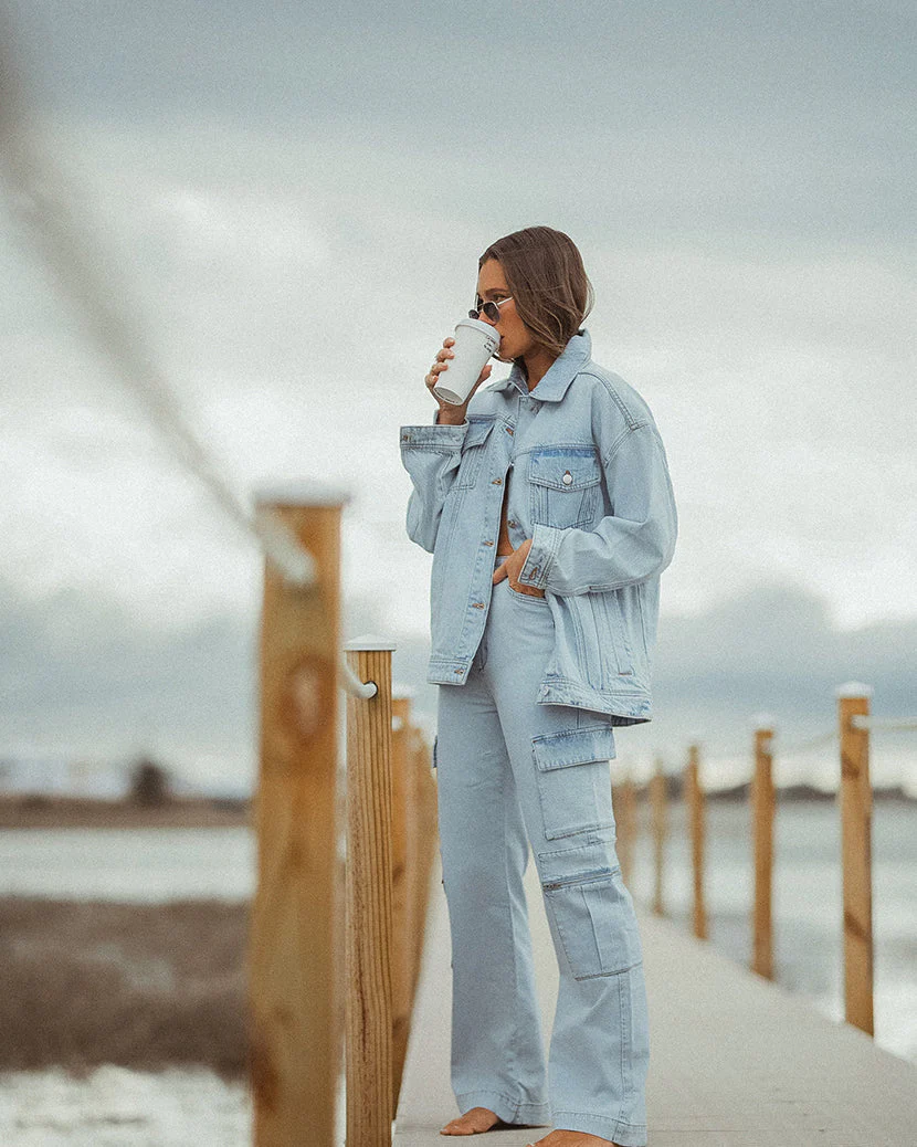 Utility Stretch Twill Denim Straight Jean | Super Light - Image 3