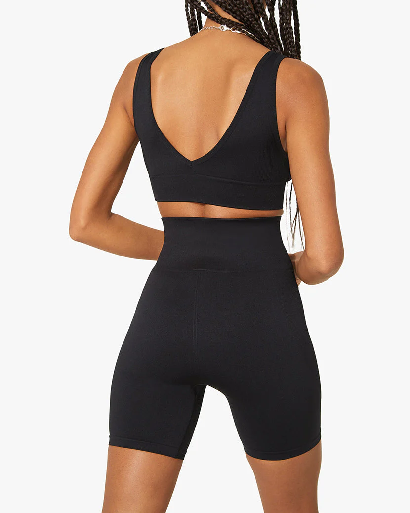 V-Neck Bra Top | Black (V4) - Image 5