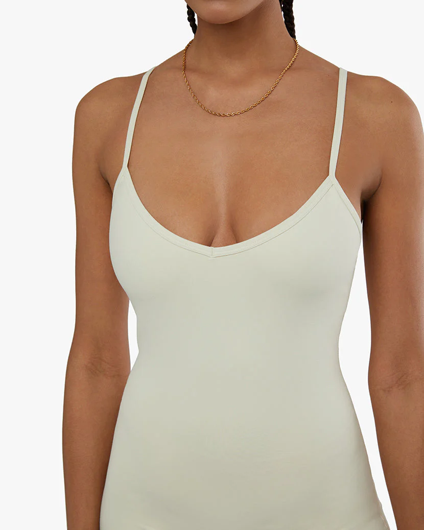 V-neck Romper | Cream - Image 5