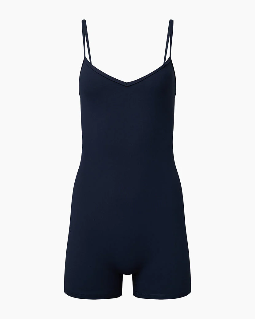 V-neck Romper | Navy - Image 3