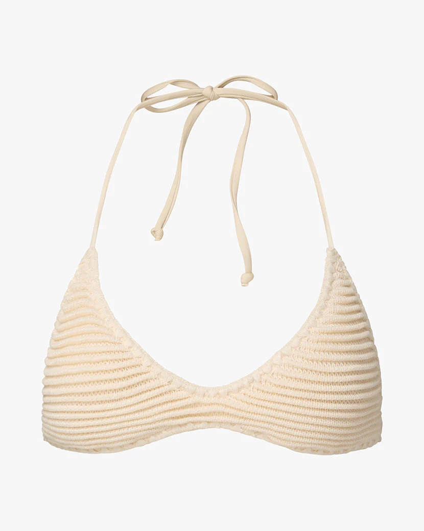 V-Neck Tie Top | Off White - Image 2