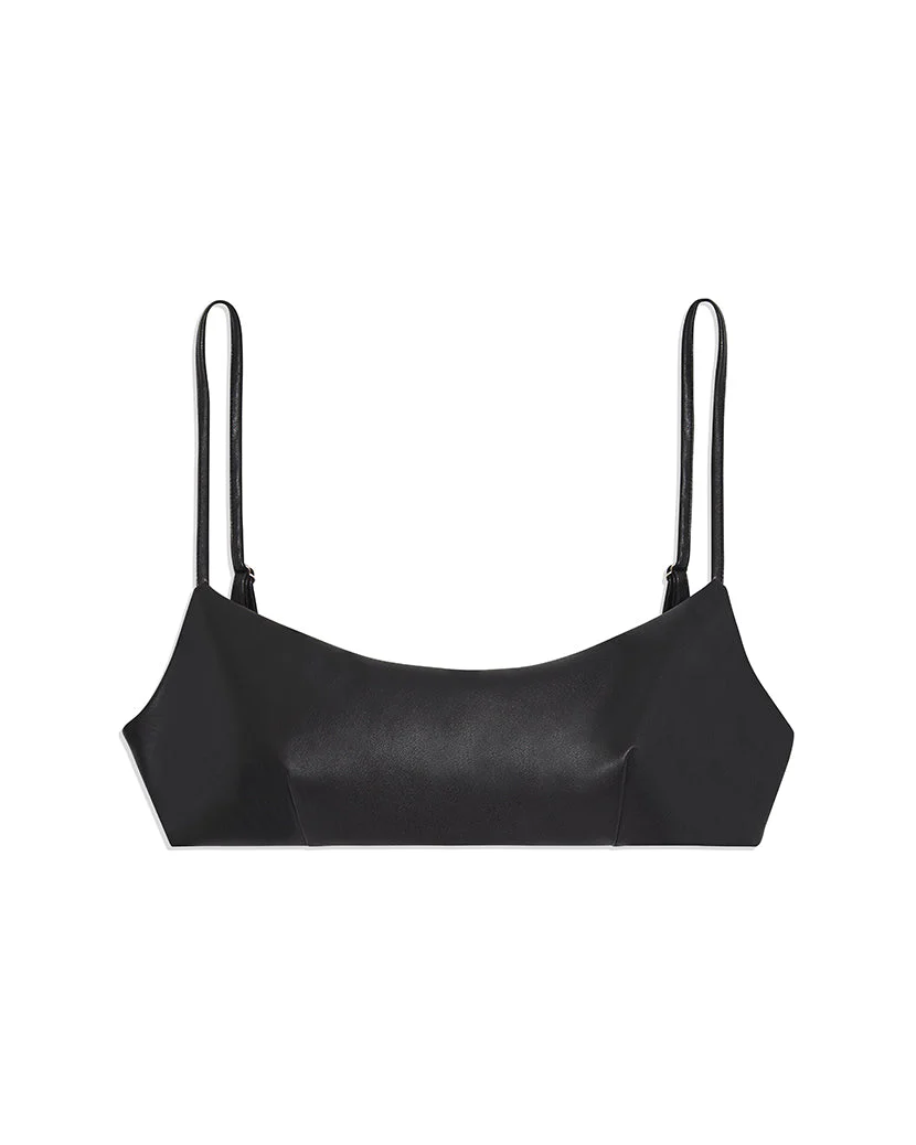 Vegan Leather Bra Top | Black (V1) - Image 2
