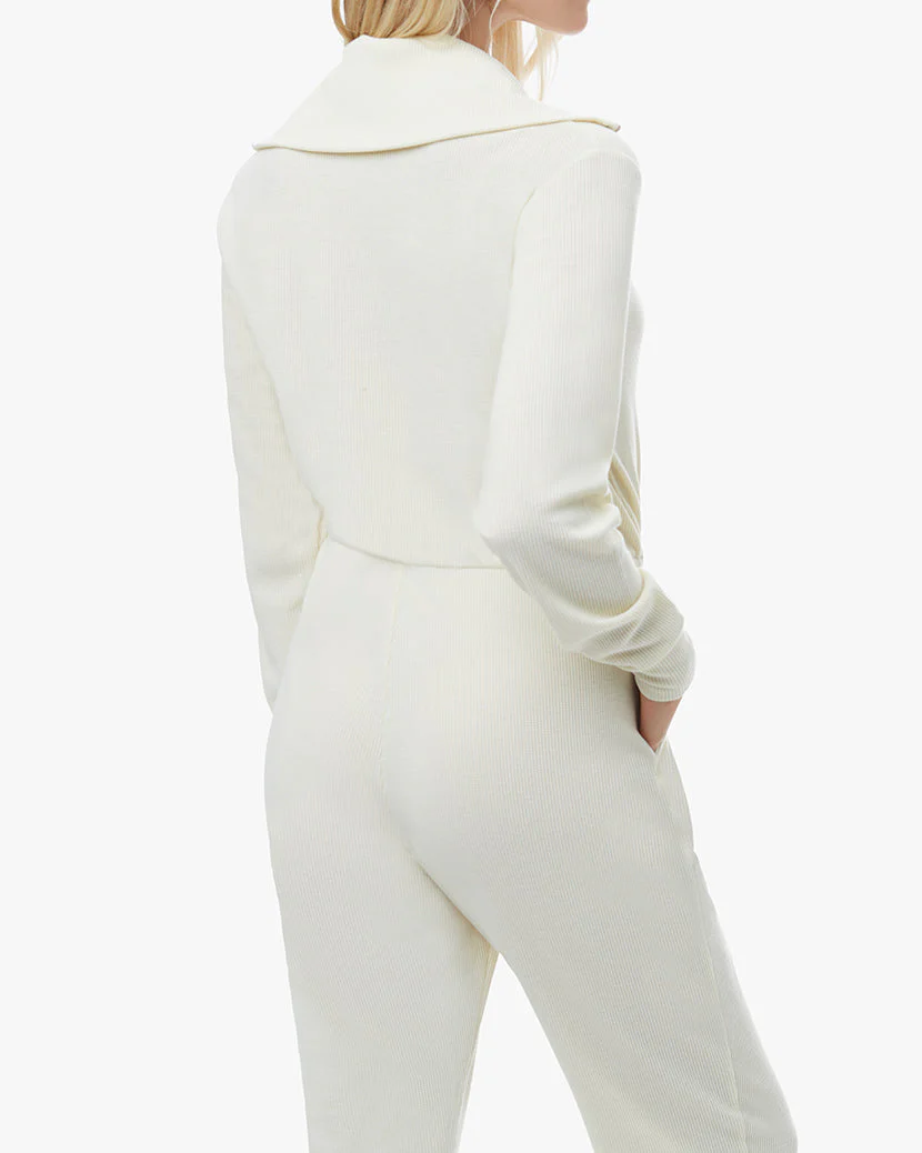 Waffle Collar Jumpsuit | Pistachio - Image 6