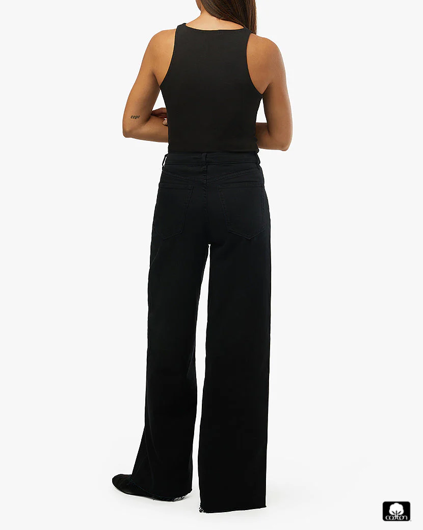 Wide Leg Jean | Black - Image 4
