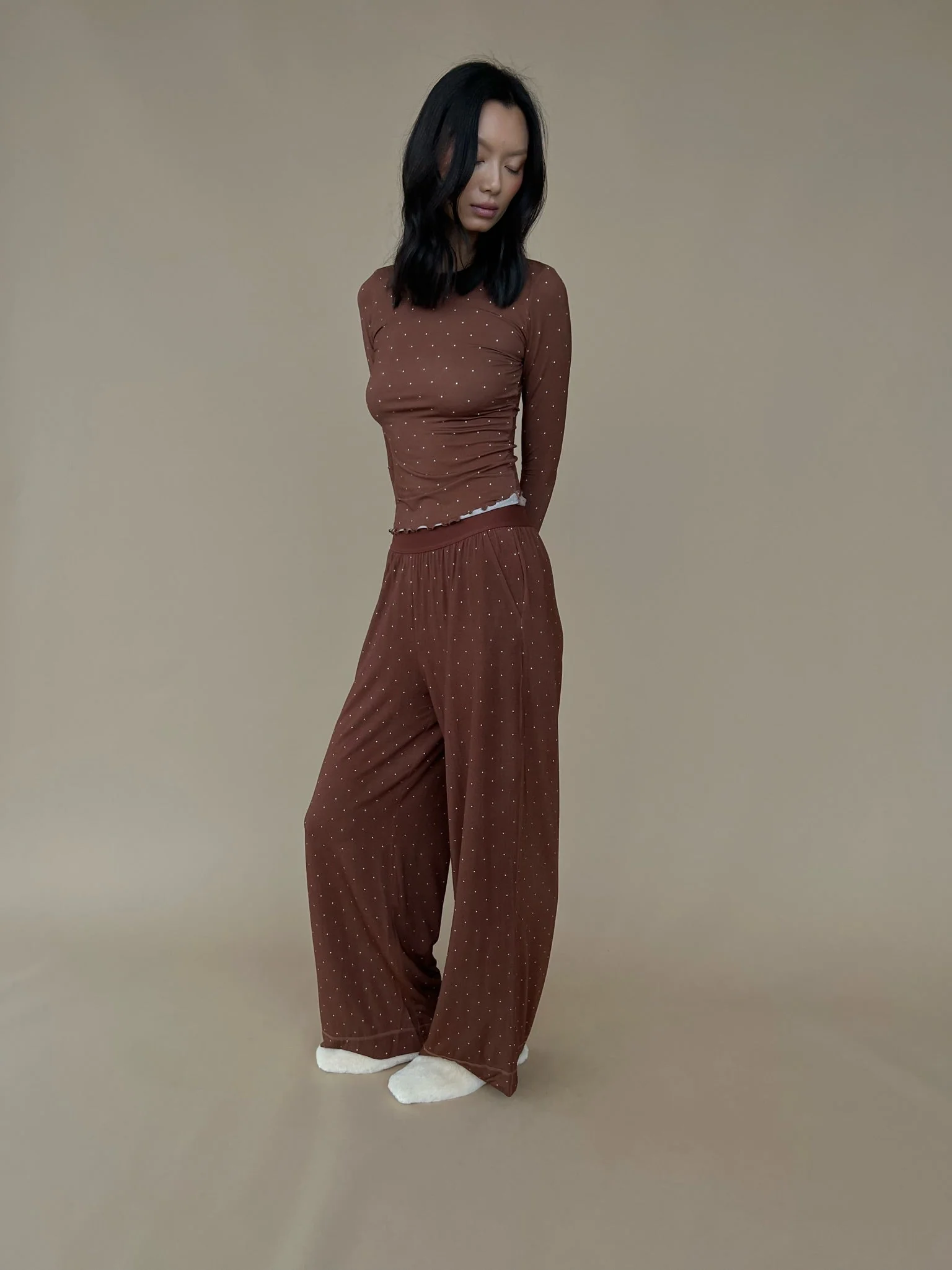 Wide Leg Pant | Topaz x Ivory - Image 2