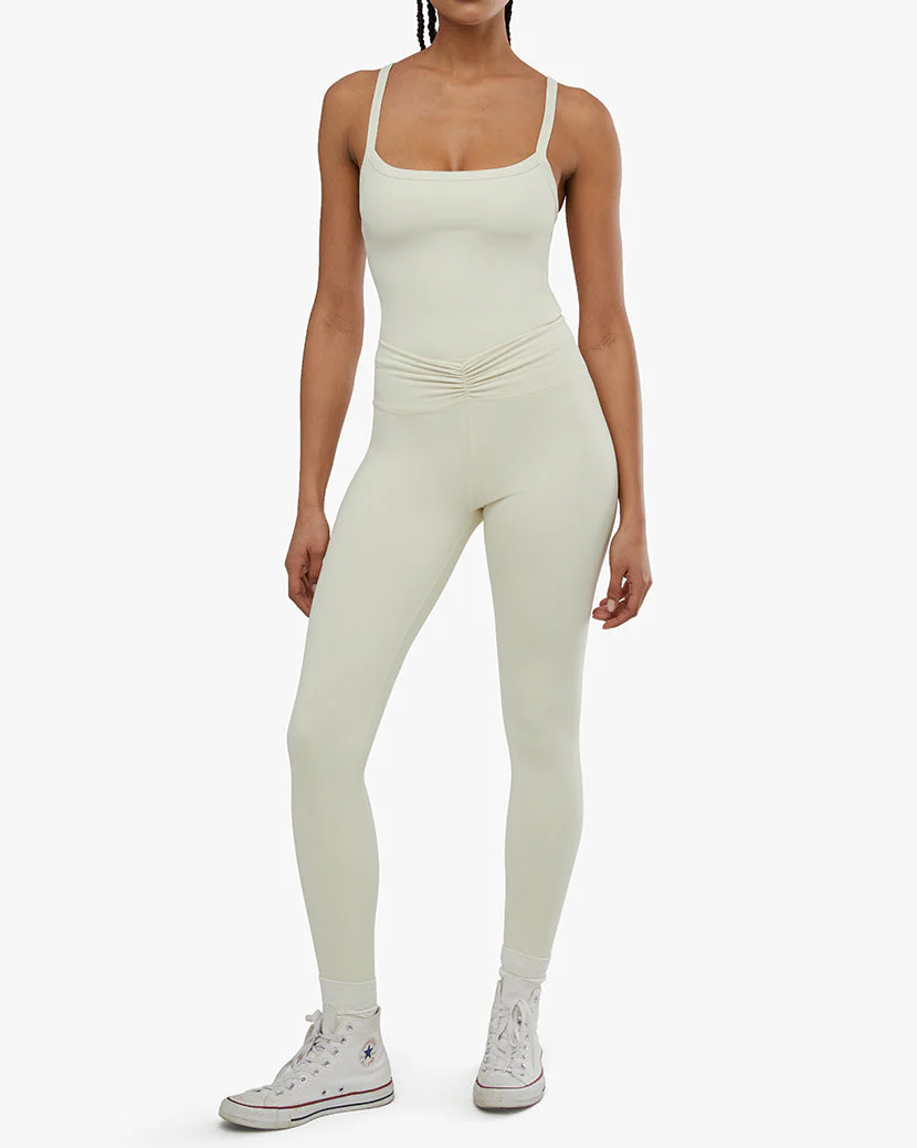 Wide Strap Scoop Tank | Cream - Image 4
