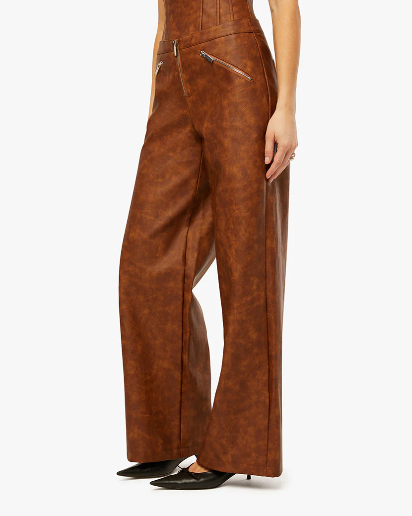 Zipper Fly Pant | Brown - Image 6