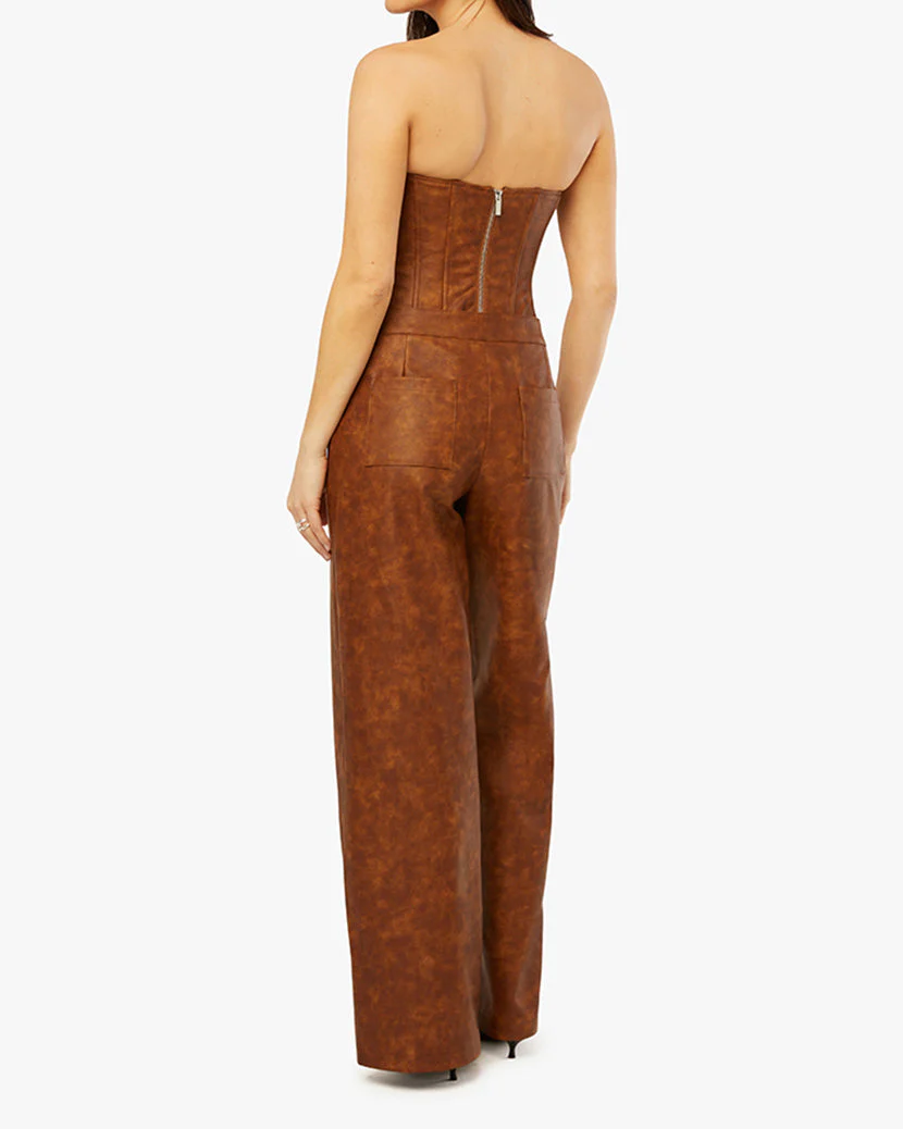 Zipper Fly Pant | Brown - Image 7